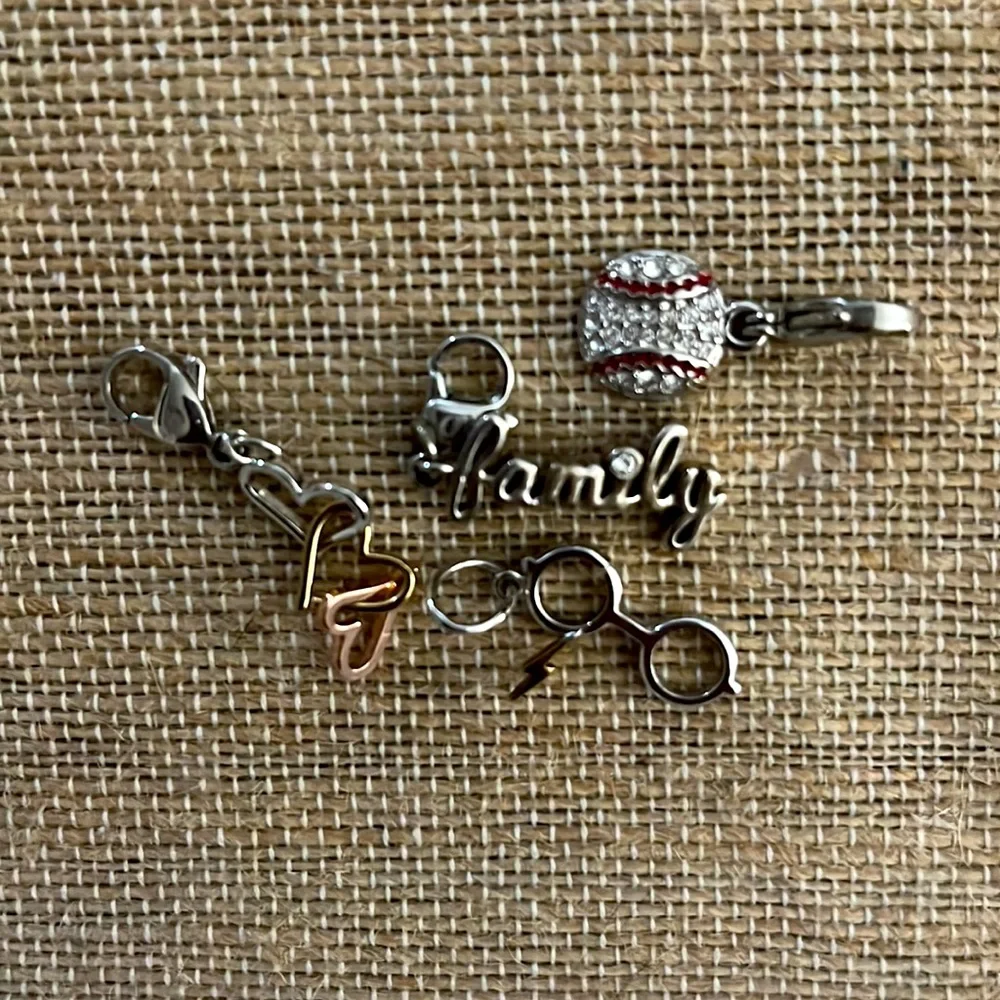 Origami Owl Lot of 4 Dangle Charms - Picture 7 of 9